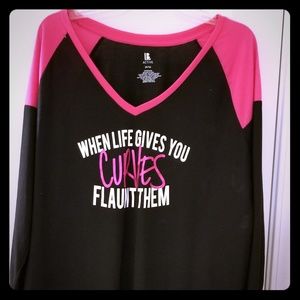 NEW, CUTE!!!LANE BRYANT ACTIVE TEE.